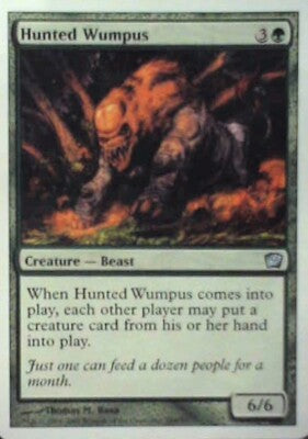 Hunted Wumpus - 9th Edition: #248, Magic: The Gathering Nm R100