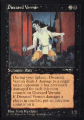 Diseased Vermin - Alliances: #46, Magic: The Gathering Nm R107