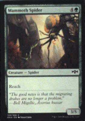 Mammoth Spider - Ravnica Allegiance: #132, Magic: The Gathering Nm R116