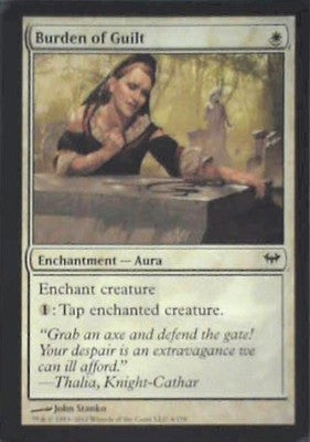 Burden of Guilt - Dark Ascension: #4, Magic: The Gathering Nm C335