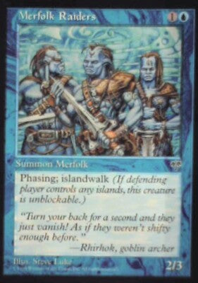 Merfolk Raiders - Mirage: #75, Magic: The Gathering Nm R125