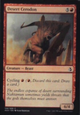 Desert Cerodon - Amonkhet: #128, Magic: The Gathering Nm R106