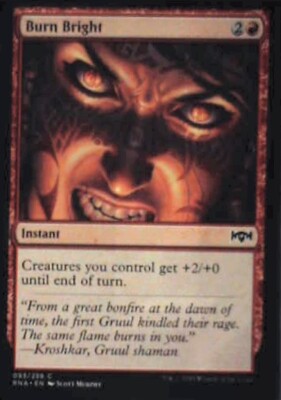 Burn Bright - Ravnica Allegiance: #93, Magic: The Gathering Nm R49