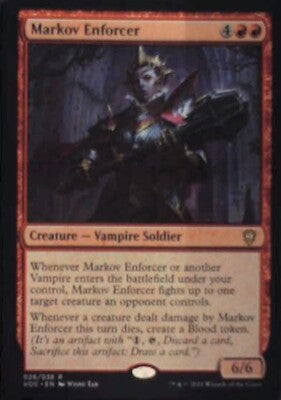Markov Enforcer - Commander: Innistrad: Crimson Vow: #26, MTG Nm R238