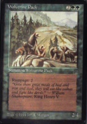 Wolverine Pack - Legends: #214, Magic: The Gathering Lp C334