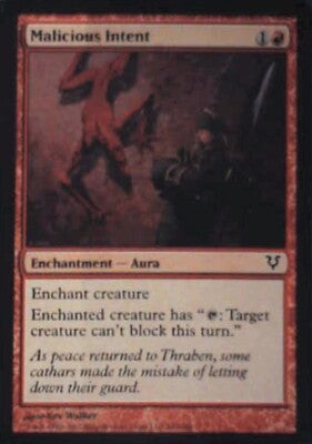 Malicious Intent - Avacyn Restored: #147, Magic: The Gathering Nm R200