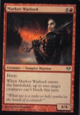 Markov Warlord - Dark Ascension: #97, Magic: The Gathering Nm R51