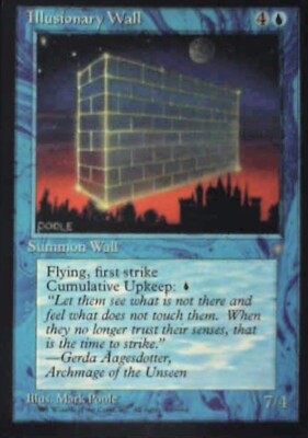 Illusionary Wall - Ice Age: #78, Magic: The Gathering Nm R83