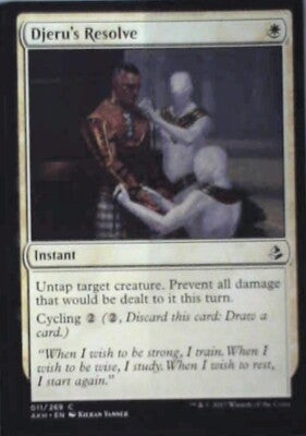 Djeru's Resolve - Amonkhet: #11, Magic: The Gathering Nm R233
