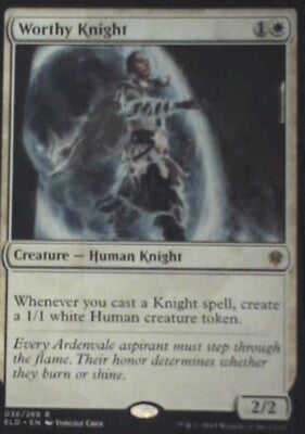 Worthy Knight - Throne of Eldraine: #36, Magic: The Gathering Nm R53