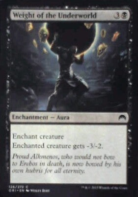 Weight of the Underworld - Magic Origins: #126, Magic: The Gathering Nm R187