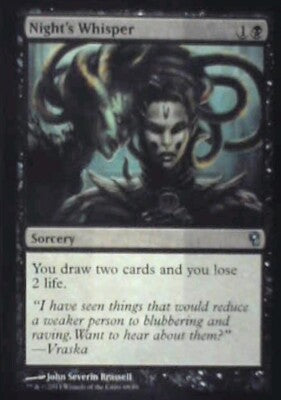 Night's Whisper - Duel Decks: Jace vs. Vraska: #68, Magic: The Gathering Nm R240