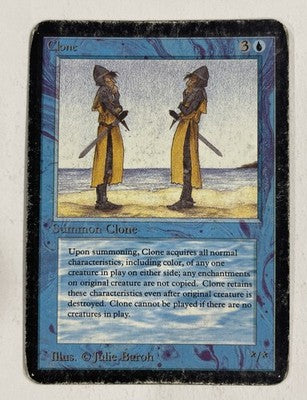 Clone Alpha HP Heavy Play MTG Magic The Gathering B