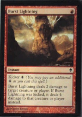 Burst Lightning - Zendikar: #119, Magic: The Gathering Nm R155
