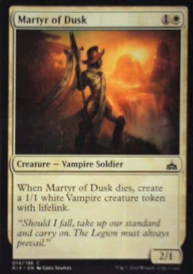 Martyr of Dusk - Rivals of Ixalan: #14, Magic: The Gathering Nm R229