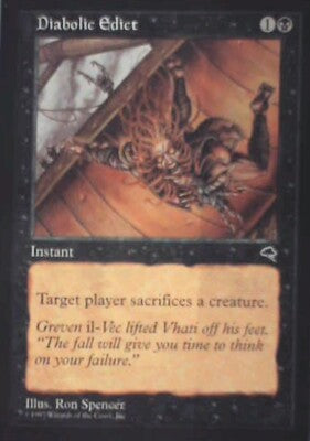 Diabolic Edict - Tempest: #128, Magic: The Gathering Nm R110