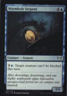 Wormhole Serpent - Strixhaven: School of Mages: #62, Magic: The Gathering Nm R53