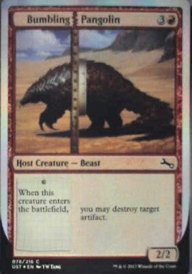 Bumbling Pangolin - Unstable: #78, Magic: The Gathering - Foil Nm R246