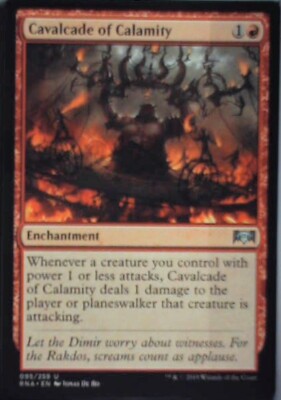 Cavalcade of Calamity - Ravnica Allegiance: #95, Magic: The Gathering Nm R240