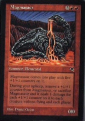 Magmasaur - Tempest: #188, Magic: The Gathering Nm R124