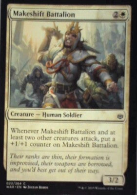 Makeshift Battalion - War of the Spark: #22, Magic: The Gathering Nm R229