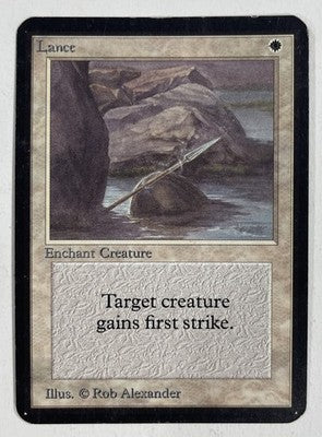 Lance Alpha MP Moderate Play MTG Magic The Gathering A