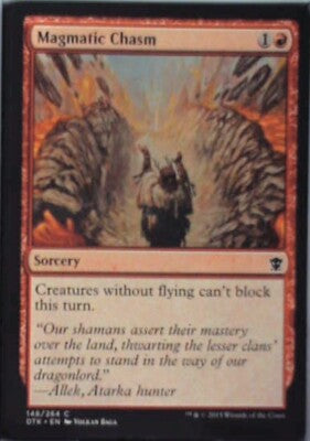 Magmatic Chasm - Dragons of Tarkir: #148, Magic: The Gathering Nm R235
