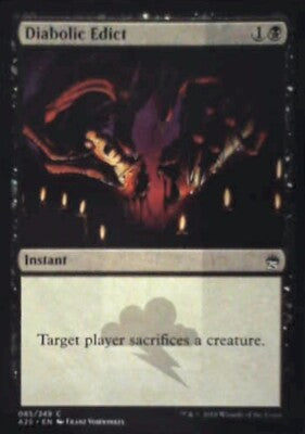 Diabolic Edict - Masters 25: #85, Magic: The Gathering Nm R58