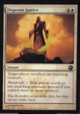 Dispense Justice - Scars of Mirrodin: #5, Magic: The Gathering Nm R194