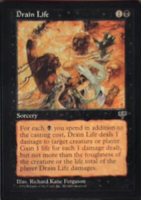 Drain Life - Mirage: #118, Magic: The Gathering Nm R191