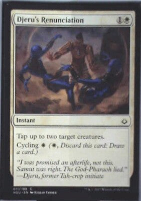 Djeru's Renunciation - Hour of Devastation: #11, Magic: The Gathering Nm R233