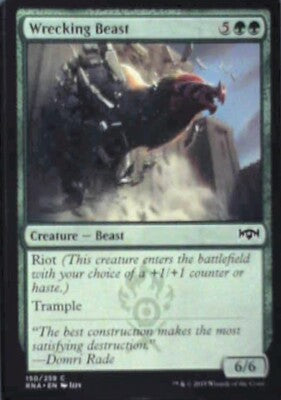 Wrecking Beast - Ravnica Allegiance: #150, Magic: The Gathering Nm R240