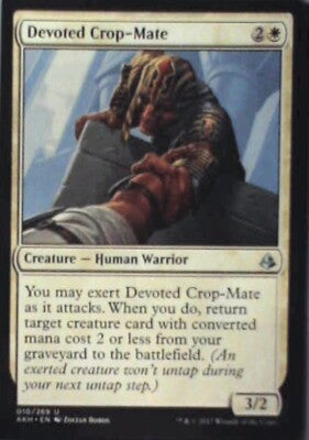 Devoted Crop-Mate - Amonkhet: #10, Magic: The Gathering Nm R106