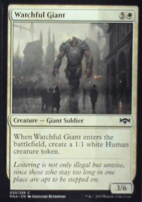 Watchful Giant - Ravnica Allegiance: #30, Magic: The Gathering Nm R240