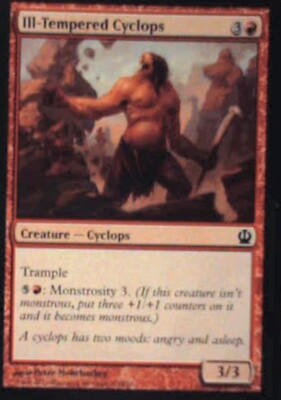 Ill-Tempered Cyclops - Theros: #125, Magic: The Gathering Nm R215