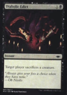 Diabolic Edict - Modern Horizons: #87, Magic: The Gathering Nm R130