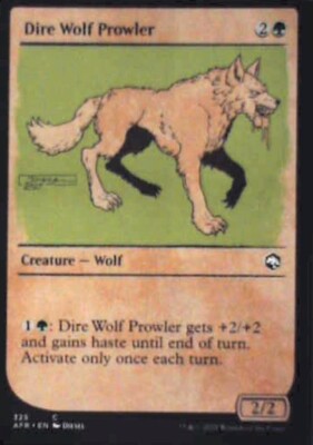 Dire Wolf Prowler (Showcase) - Adventures in the Forgotten Realms: #325 Nm R130