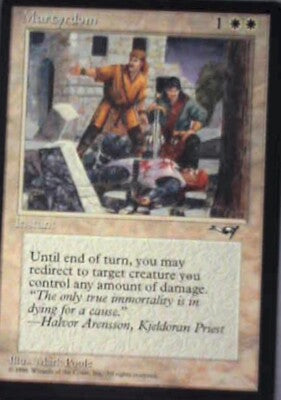 Martyrdom (Wounded on Ground) - Alliances: #10b, Magic: The Gathering Lp R112