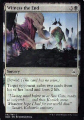Witness the End - Oath of the Gatewatch: #82, Magic: The Gathering Lp R96