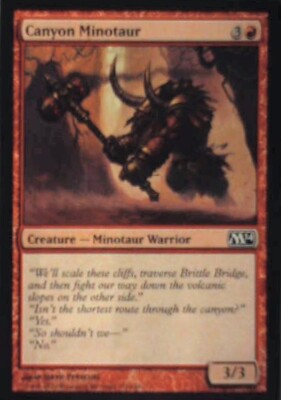 Canyon Minotaur - Magic 2014 (M14): #131, Magic: The Gathering Nm R222