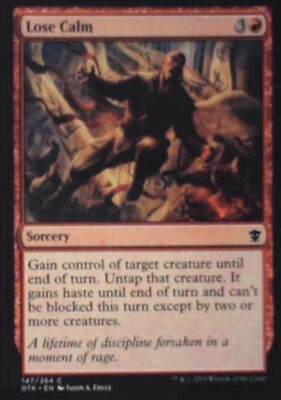 Lose Calm - Dragons of Tarkir: #147, Magic: The Gathering Nm R235