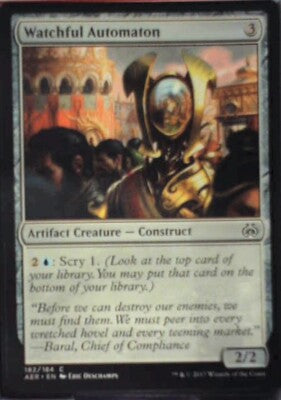 Watchful Automaton - Aether Revolt: #182, Magic: The Gathering Nm R117