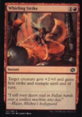 Whirling Strike - The Brothers' War: #157, Magic: The Gathering Nm R201