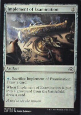 Implement of Examination - Aether Revolt: #156, Magic: The Gathering Nm R230
