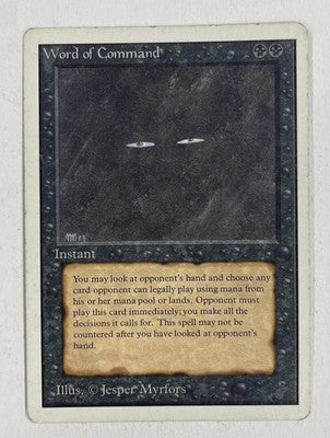 Word Of Command Unlimited MP Moderate Play MTG Magic The Gathering