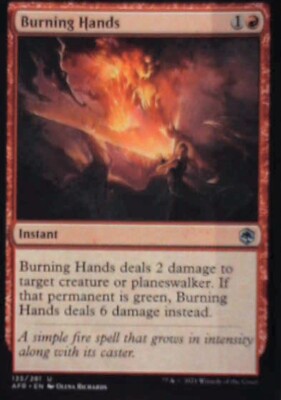 Burning Hands - Adventures in the Forgotten Realms: #135, MTG Lp R234