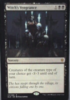 Witch's Vengeance - Throne of Eldraine: #111, Magic: The Gathering Nm R80