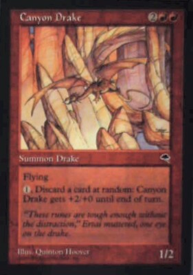 Canyon Drake - Tempest: #166, Magic: The Gathering Nm R124