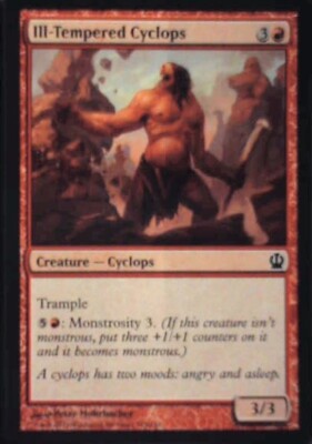 Ill-Tempered Cyclops - Theros: #125, Magic: The Gathering Nm R235