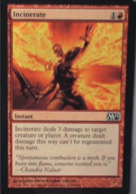 Incinerate - Magic 2012 (M12): #146, Magic: The Gathering Nm R123
